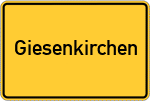 Place name sign Giesenkirchen