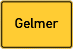 Place name sign Gelmer