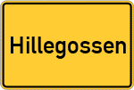 Place name sign Hillegossen