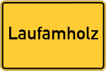 Place name sign Laufamholz