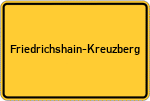Place name sign Friedrichshain-Kreuzberg
