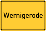 Place name sign Wernigerode
