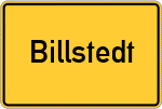 Place name sign Billstedt