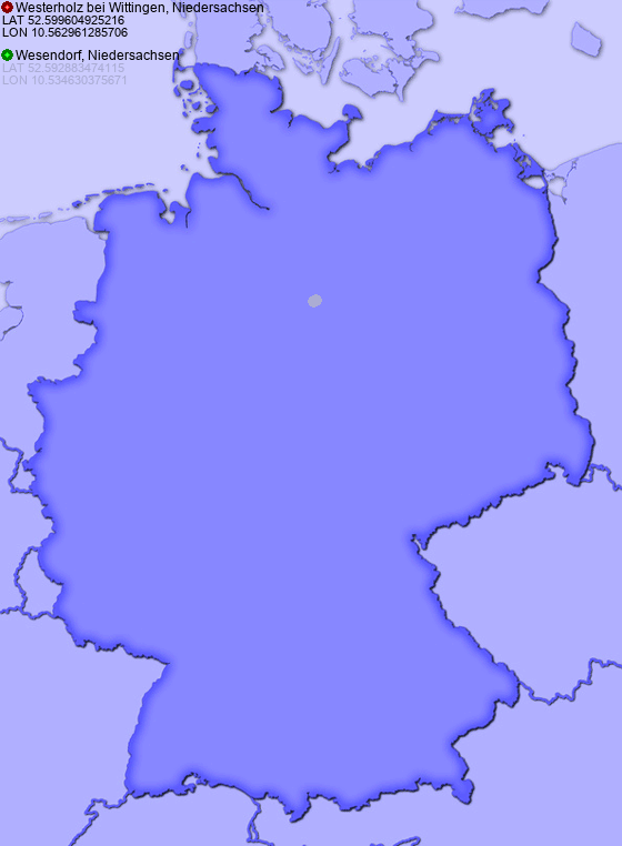 Distance from Westerholz bei Wittingen, Niedersachsen to Wesendorf, Niedersachsen