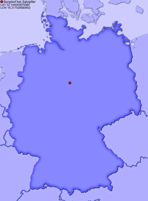 Location of Burgdorf bei Salzgitter in Germany