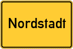 Place name sign Nordstadt