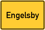 Place name sign Engelsby