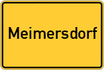 Place name sign Meimersdorf