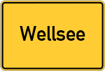 Place name sign Wellsee