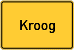 Place name sign Kroog