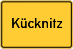 Place name sign Kücknitz