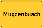 Place name sign Müggenbusch