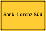 Place name sign Sankt Lorenz Süd