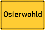 Place name sign Osterwohld