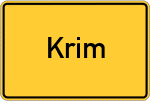 Place name sign Krim