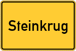 Place name sign Steinkrug