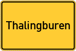 Place name sign Thalingburen