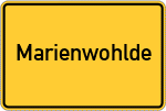 Place name sign Marienwohlde