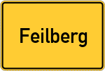 Place name sign Feilberg