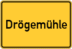 Place name sign Drögemühle