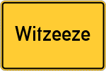 Place name sign Witzeeze