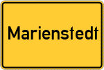 Place name sign Marienstedt, Waldhaus bei Klein Zecher