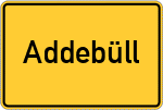 Place name sign Addebüll