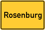 Place name sign Rosenburg