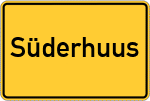 Place name sign Süderhuus
