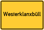 Place name sign Westerklanxbüll