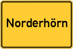 Place name sign Norderhörn