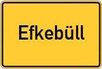 Place name sign Efkebüll