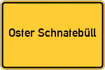 Place name sign Oster Schnatebüll