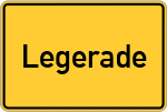 Place name sign Legerade