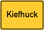 Place name sign Kiefhuck