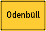 Place name sign Odenbüll