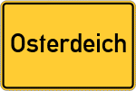 Place name sign Osterdeich