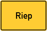 Place name sign Riep