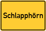 Place name sign Schlapphörn