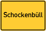 Place name sign Schockenbüll, Gemeinde Osterhever