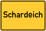 Place name sign Schardeich