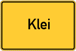 Place name sign Klei