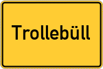 Place name sign Trollebüll