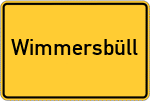 Place name sign Wimmersbüll
