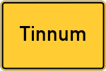 Place name sign Tinnum