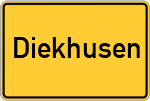 Place name sign Diekhusen