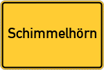 Place name sign Schimmelhörn