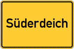 Place name sign Süderdeich