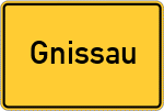 Place name sign Gnissau