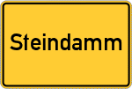 Place name sign Steindamm